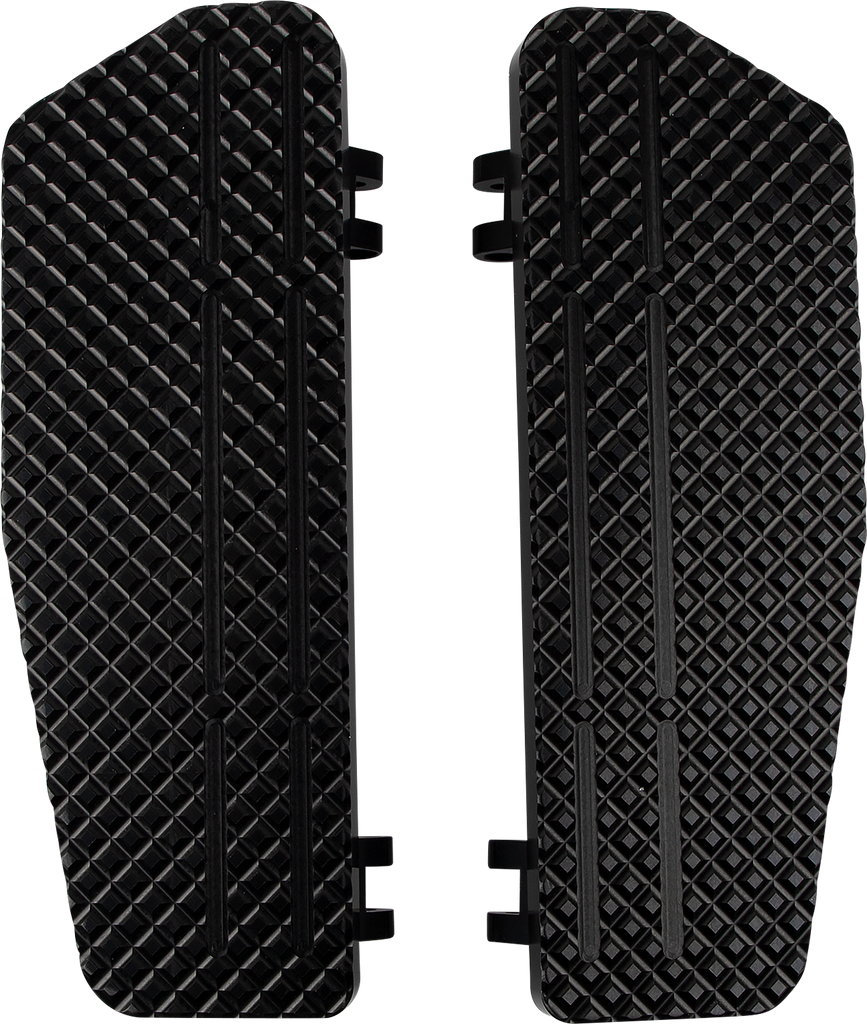 LA CHOPPERS County Line Billet Floorboards - Black - FL LA-P101-00B - Team Dream Rides