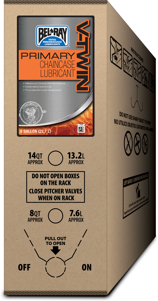 V Twin Primary Chaincase Lube 6 Gal Bib