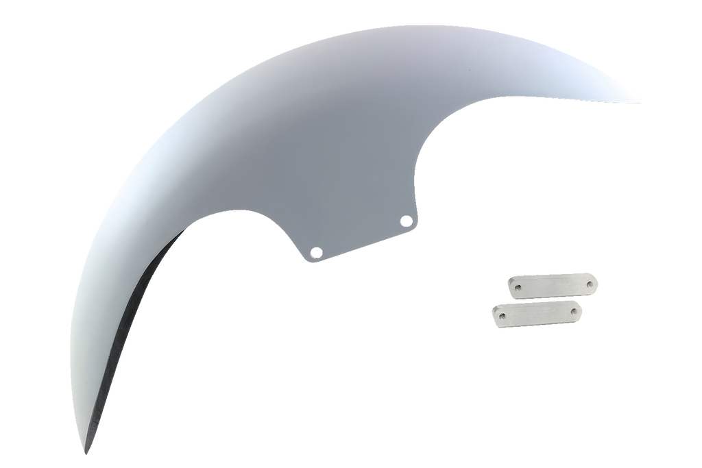 PAUL YAFFE BAGGER NATION Cafe Front Fender - 19" - Satin Adaptors PYO:CAFE-19-14L-S-C - Team Dream Rides