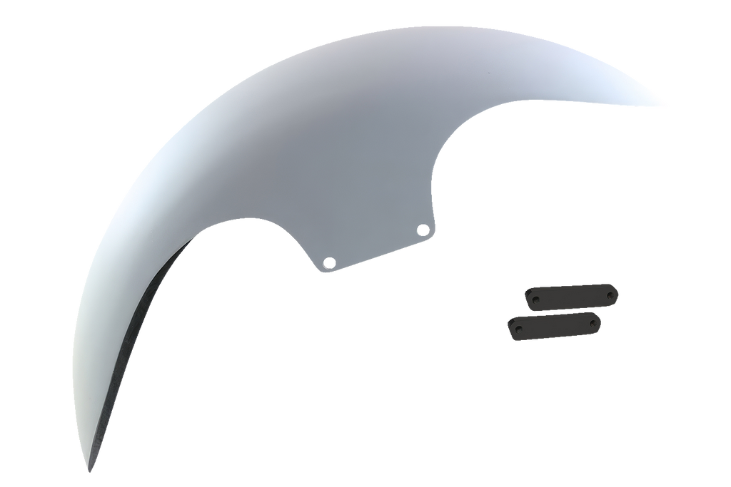 PAUL YAFFE BAGGER NATION Cafe Front Fender - 19" - Black Adaptors PYO:CAFE-19-14L-B-C - Team Dream Rides