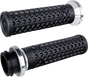 ODI Vans Harley Davidson Grips TBW Black/Silver V31VHTWB-S - Slip-Free Riding with Durable Design