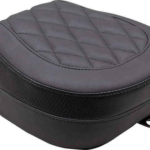MUSTANG Recessed Passenger Seat - Black - Diamond Stitch - Chief '22-'23 89741 - Team Dream Rides