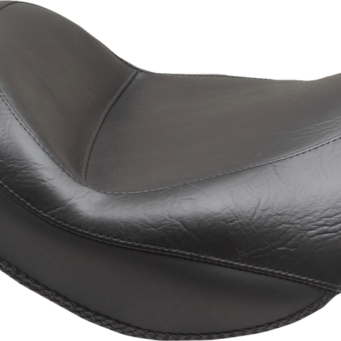MUSTANG Wide Touring Solo Seat - Black - Plain - without Driver Backrest - C90T '15-'19 85204 - Team Dream Rides