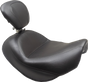 MUSTANG Wide Touring Solo Seat - Black - Plain - with Driver Backrest - C90T '15-'19 89206 - Team Dream Rides