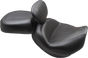 MUSTANG Wide Touring Solo Seat - Black - Plain - with Driver Backrest - C90T '15-'19 89206 - Team Dream Rides
