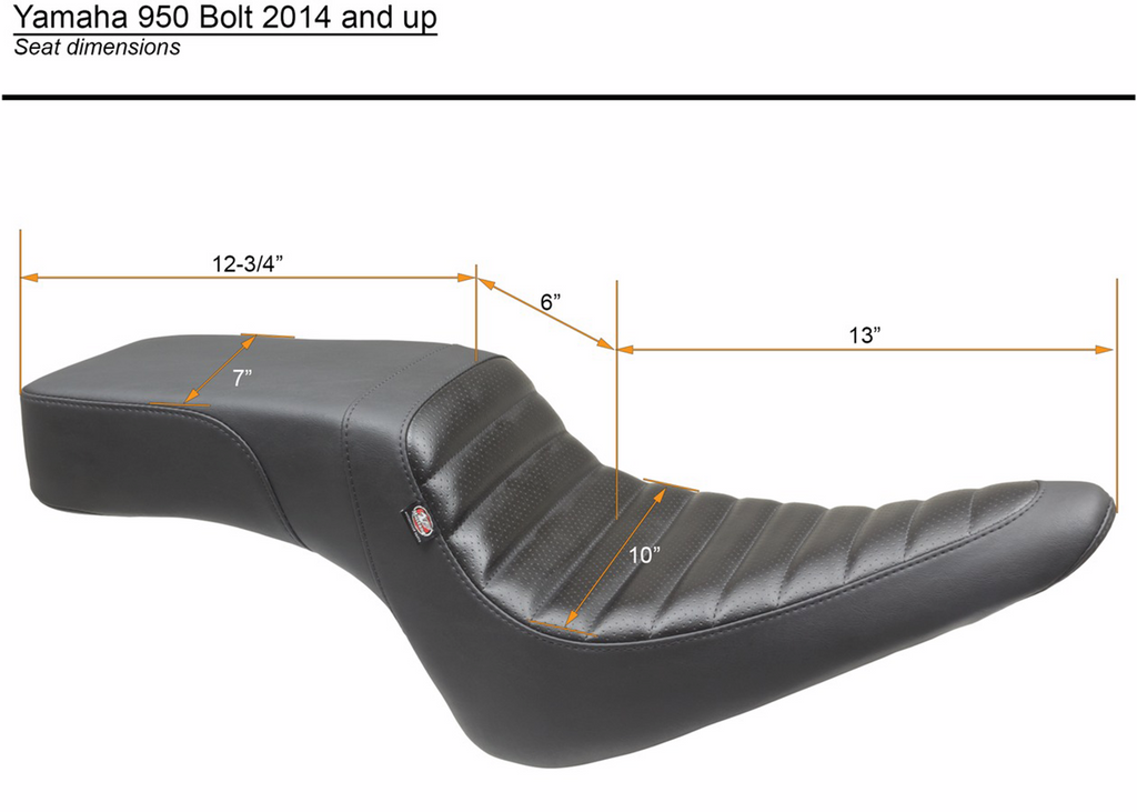 MUSTANG Squareback Seat - Black - Tuck-n-Roll - Bolt '14-'22 75697 - Team Dream Rides