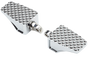 LA Choppers County Line Billet Aluminum Foot Pegs with Stainless Steel Clevis - Male Mount, Chrome Finish (Part LA-P100-00C)