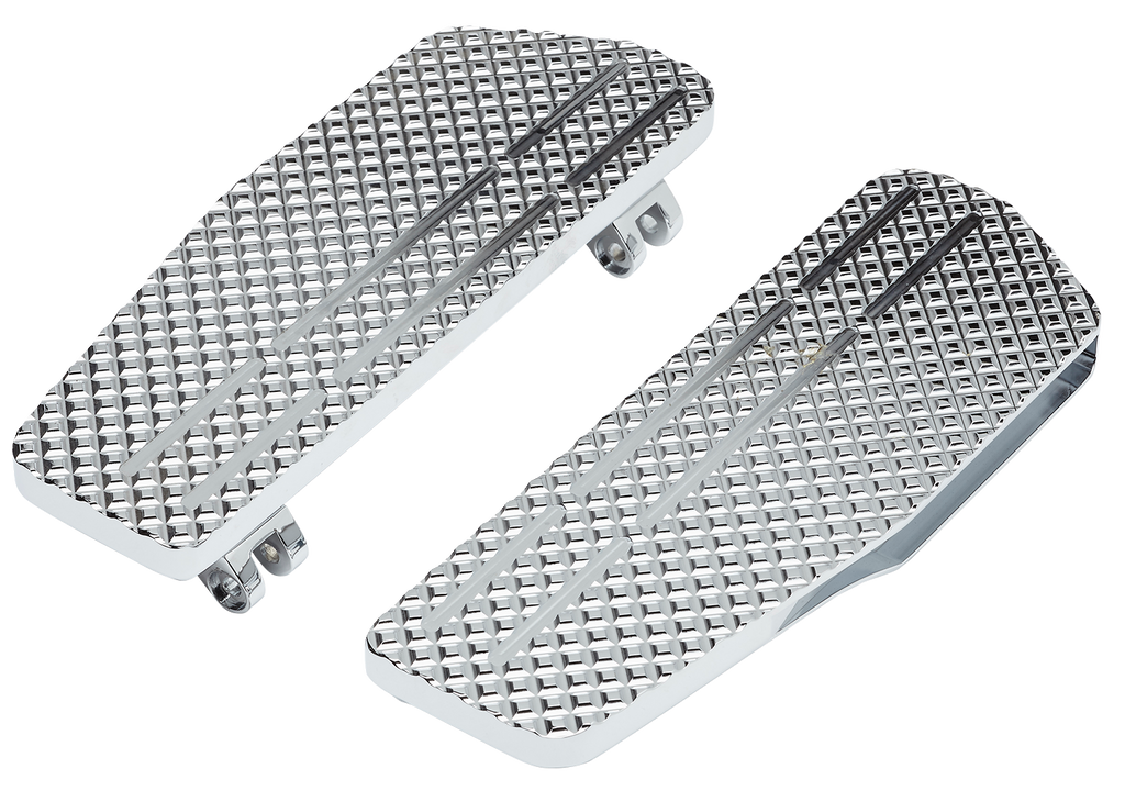 LA CHOPPERS County Line Billet Floorboards - Chrome - FL LA-P101-00C - Team Dream Rides