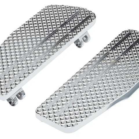 LA CHOPPERS County Line Billet Floorboards - Chrome - FL LA-P101-00C - Team Dream Rides