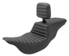 SADDLEMEN Tour Step-Up Seat with Rider Backrest for FL 2008-2024 – Model 808-07B-191BR
