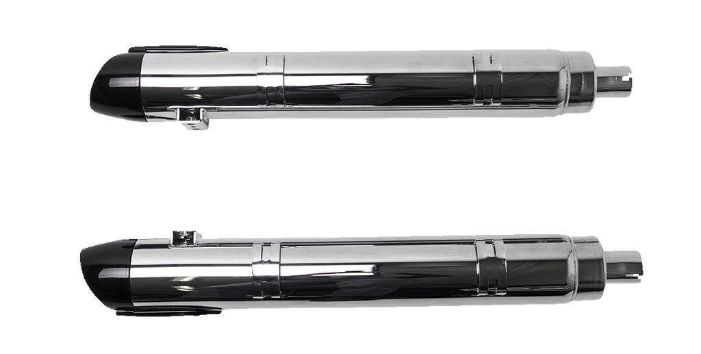 S&S Cycle Broadhead Slip-On Mufflers – Slash-Cut Chrome, Part Number 550-1076