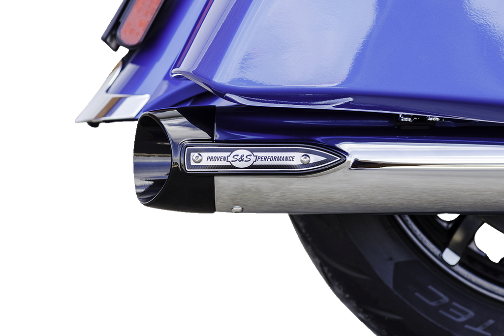 S&S Cycle Broadhead Slip-On Mufflers – Slash-Cut Chrome, Part Number 550-1076