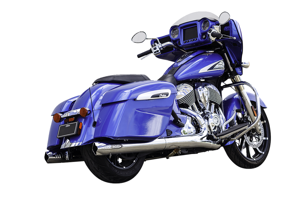 S&S Cycle 4-Inch Broadhead Slip-On Mufflers, Fishtail, Chrome - 550-1077
