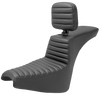SADDLEMEN Tour Step-Up Seat with Rider Backrest for FXBB/FXST (2018-2024) - Part 818-30-191BR