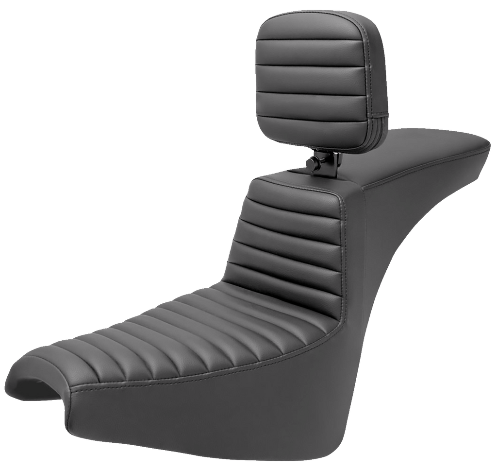 SADDLEMEN Tour Step-Up Seat with Rider Backrest for FXBB/FXST (2018-2024) - Part 818-30-191BR