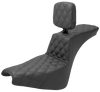 Saddlemens Tour Step-Up Seat with Backrest for FXBB/FXST 2018-2024 - Model 818-30-195BR