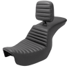 SADDLEMEN Tour Step-Up Seat with Rider Backrest for Dyna '06-'17 – Part Number 806-04-191BR