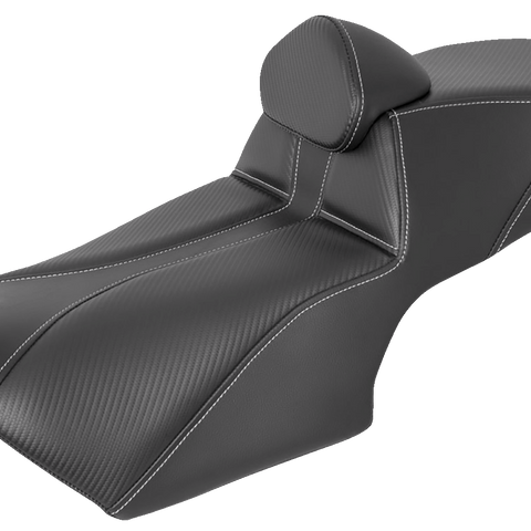 SADDLEMEN Adventure Tour Seat - w/ Backrest - Black - BMW '19-'22 0810-BM54BR - Team Dream Rides