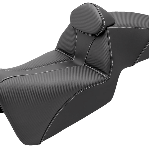 SADDLEMEN Adventure Tour Seat - w/ Backrest - Black - Pan Am '21-'23 821-34-200BR - Team Dream Rides