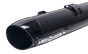 S&S Cycle Broadhead Slip-On Mufflers, Slash-Cut Black - 550-1075