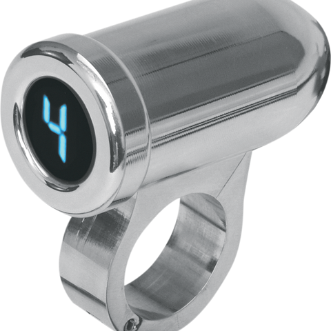 Dakota Digital PGR-1100 1-Inch Auto Programming Gear Indicator with Blue Display and Chrome Housing