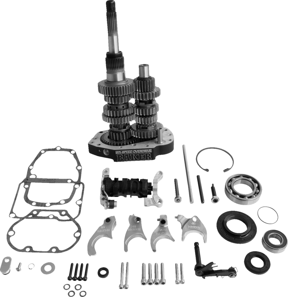 BAKER DRIVETRAIN 6-Speed Gear Set - Black OD6-401P-03