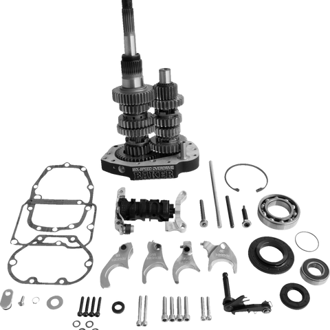 BAKER DRIVETRAIN 6-Speed Gear Set - Black OD6-401P-03