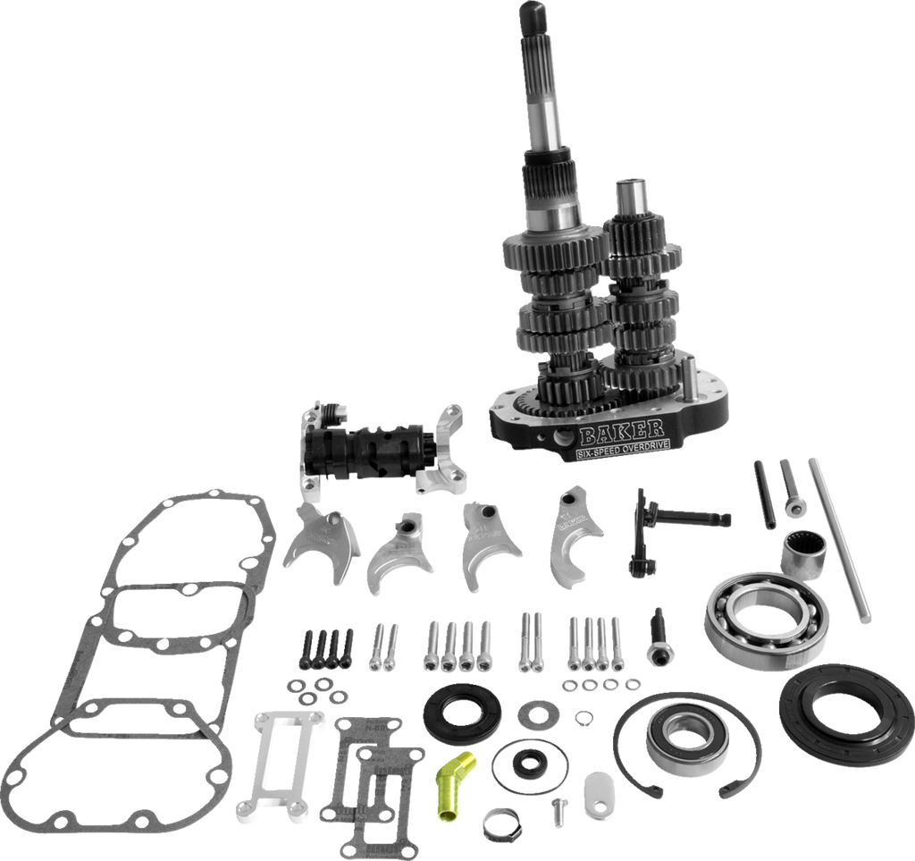 BAKER DRIVETRAIN 6-Speed Gear Set - Black OD6-404P2-03