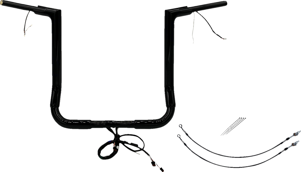 FAT BAGGERS INC. Handlebar Kit - Flat Top - 16" - Black 601216-B - Team Dream Rides