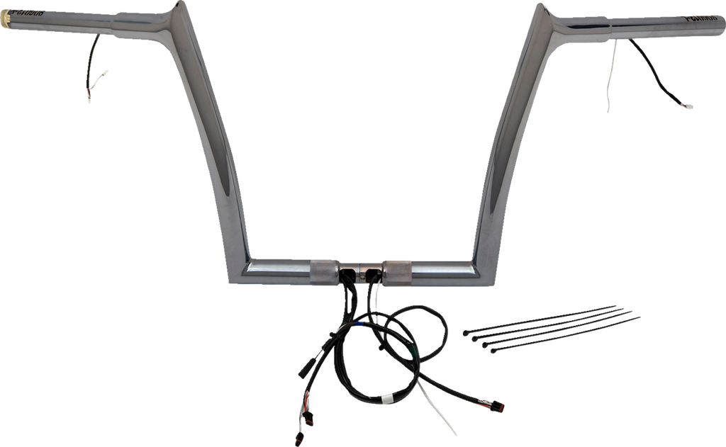 FAT BAGGERS INC. Handlebar Kit - Pointed Top - 12" - Chrome 902912 - Team Dream Rides