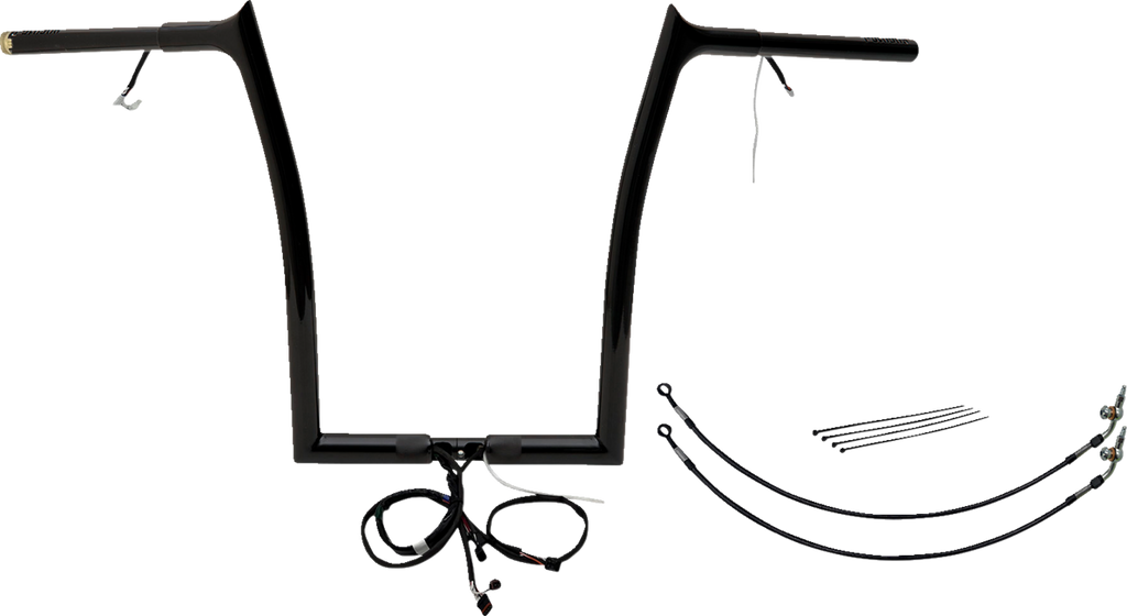 FAT BAGGERS INC. Handlebar Kit - Pointed Top - 16" - Black 901916-B - Team Dream Rides