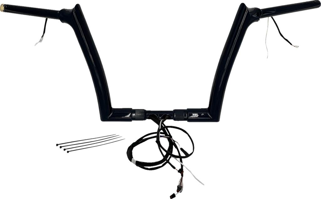 FAT BAGGERS INC. Handlebar Kit - Pointed Top - 12" - Black 801312-B - Team Dream Rides