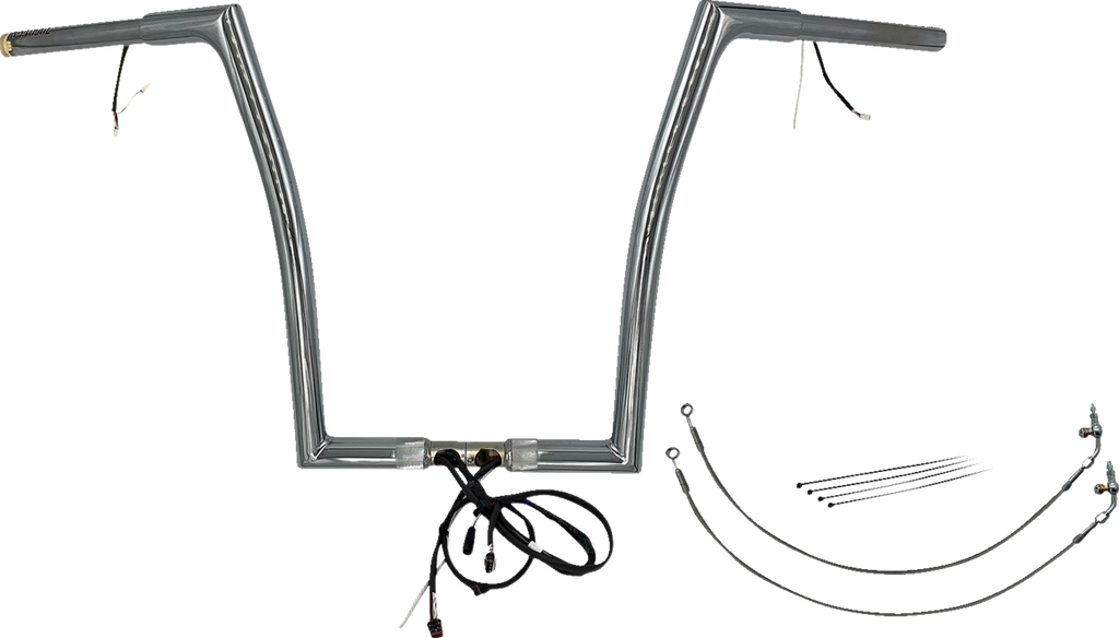 FAT BAGGERS INC. Handlebar Kit - Flat Top - 16" - Chrome 701916 - Team Dream Rides