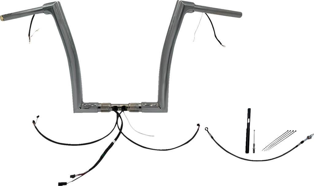 FAT BAGGERS INC. Handlebar Kit - Flat Top - 14" - Chrome 612914 - Team Dream Rides