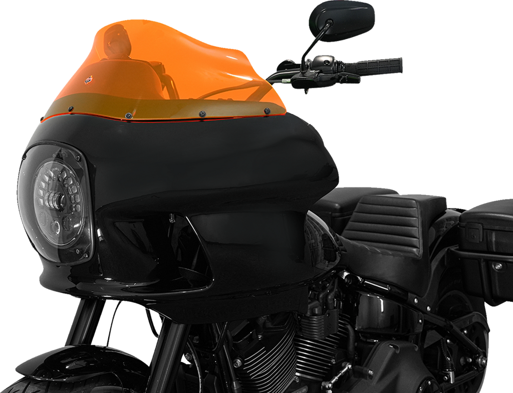 Klock Werks Ice Flare Windshield in Orange Ice for FXRP Fairings, KWW-02-0608