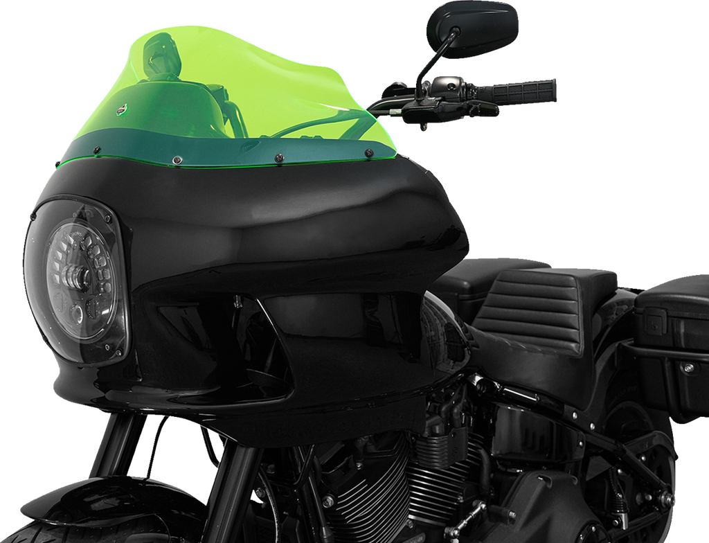 KLOCK WERKS Ice Flare Windshield for FXRP Fairings, Green Ice, KWW-02-0610