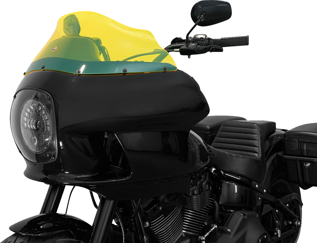 KLOCK WERKS Ice Flare® Windshield - 9" - Yellow Ice - FXRP Fairing KWW-02-0609