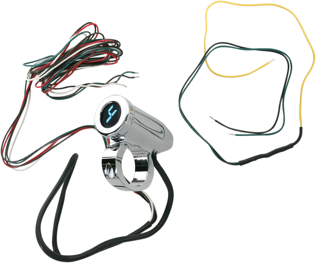 Dakota Digital PGR-1125 1.25" Auto Programming Gear Indicator with Blue Display and Chrome Housing