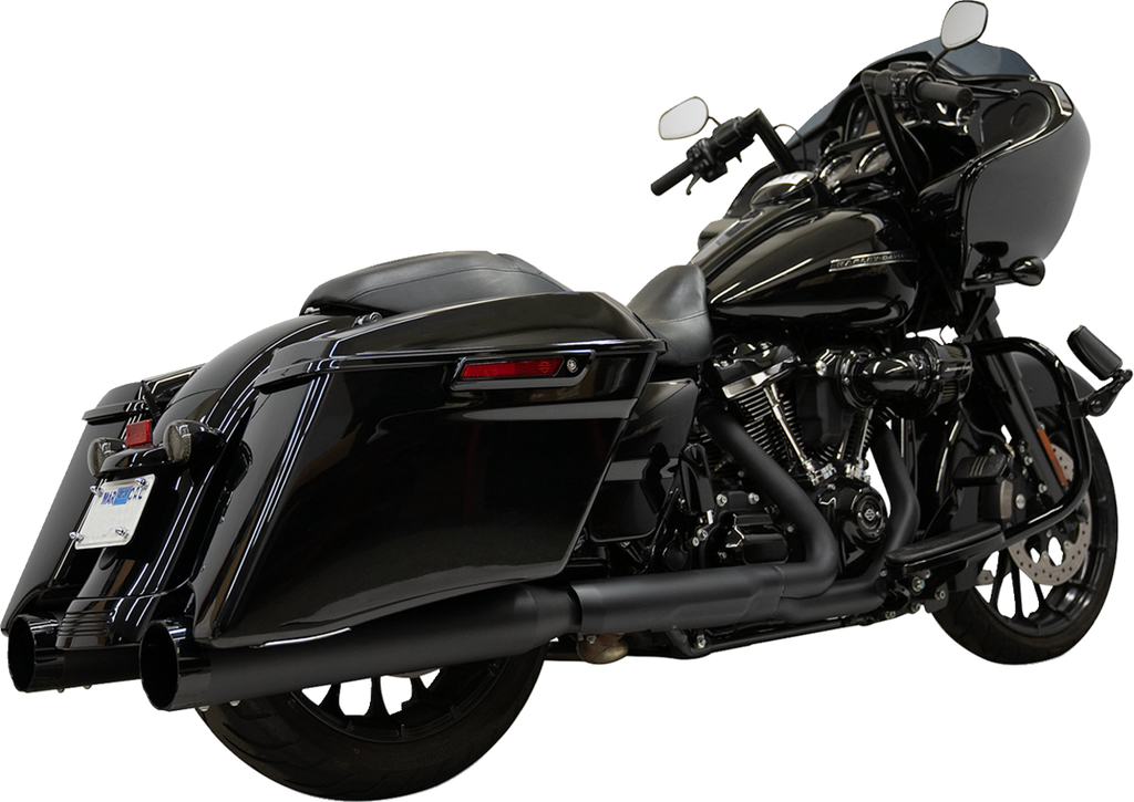 BASSANI XHAUST 4-1/2 Inch Black Slip-On Mufflers (Part Number: 1F745B)