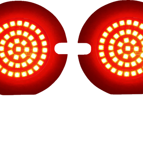 CUSTOM DYNAMICS GEN-4-R-1156-T Red LED Turn Signal Insert for Harley Davidson