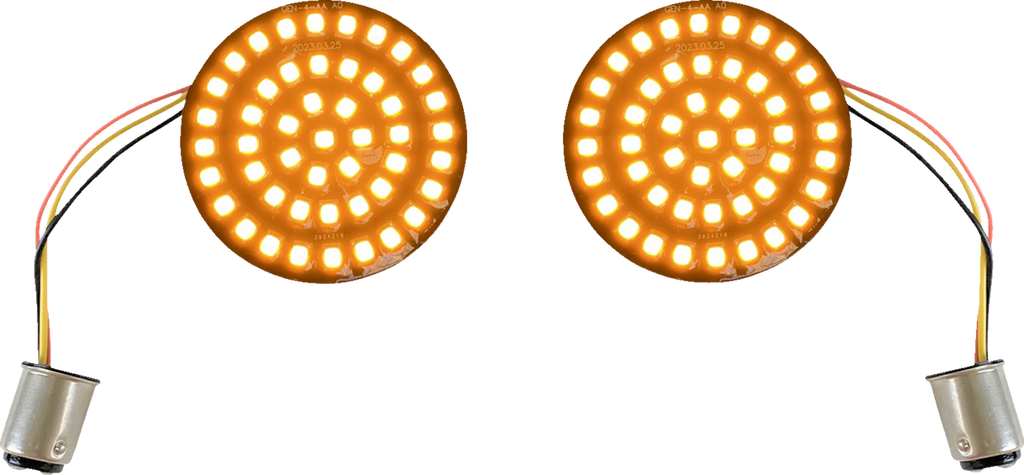 CUSTOM DYNAMICS GEN-4-A-1157 LED Amber Turn Signal Insert for Harley Davidson