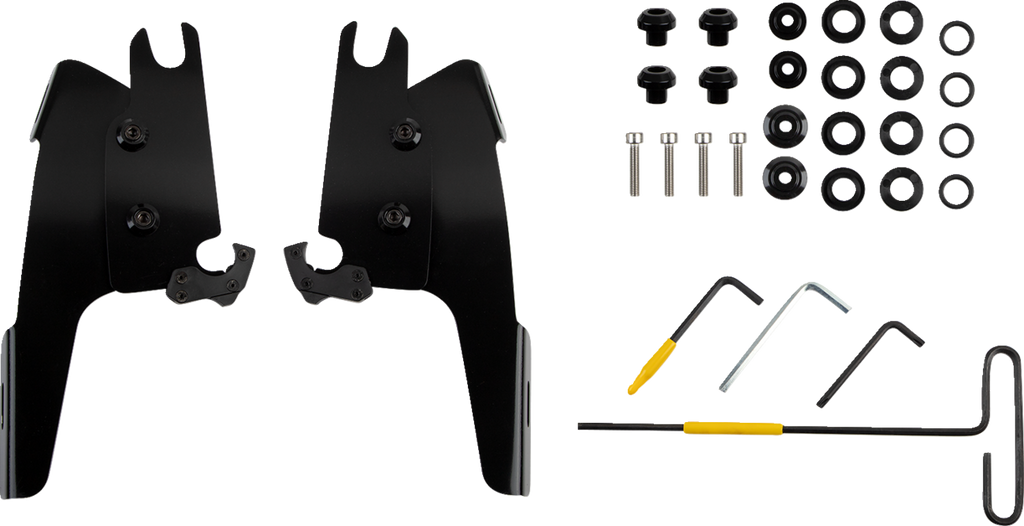 MEMPHIS SHADES Batwing Mounting Kit - Black - MEB2071 for Chief Bobber - Team Dream Rides
