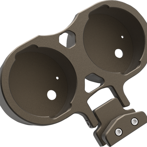 LA CHOPPERS Gauge Mount - Dual - Bronze - Dyna LA-7397-02Z - Team Dream Rides