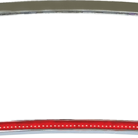 CUSTOM DYNAMICS TF08-C Red/White LED License Plate Frame with Chrome Finish