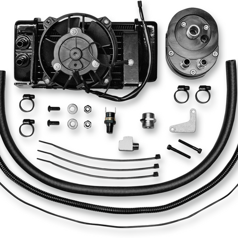 JAGG OIL COOLERS Fan-Assisted Oil Cooler Kit - Low Mount Touring/Trike 751-FP2400-0323