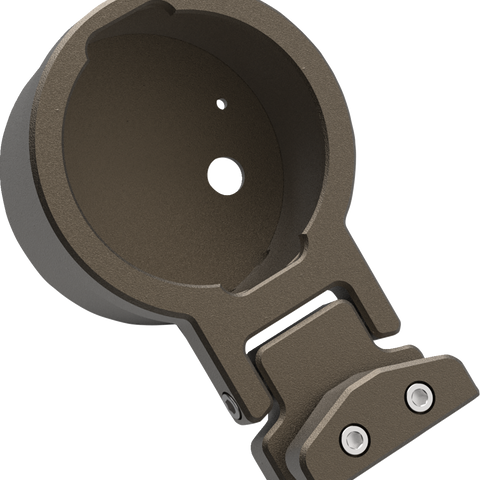 LA Choppers Bronze Gauge Mount for Dyna - Part LA-7397-01Z