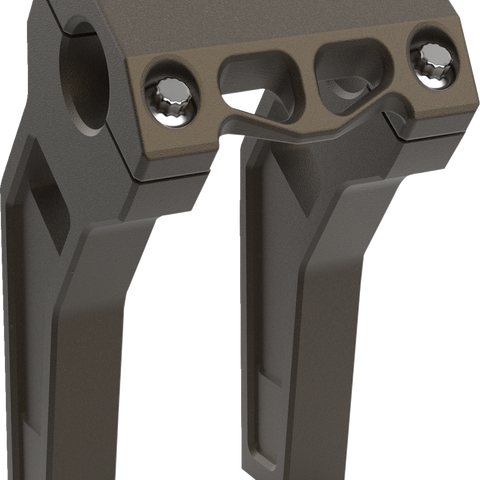 LA Choppers Performance Pullback Risers - 6 Inch x 1-1/4 Inch - Bronze for Harley Models LA-7481-06Z