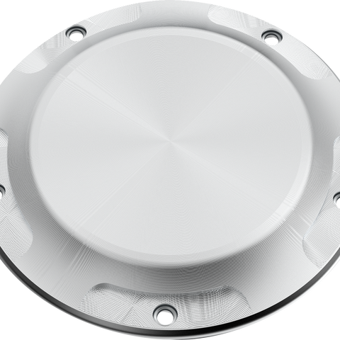 LA Choppers County Line Derby Cover for Harley-Davidson 1999-2018 - Raw Finish (Part No. LA-P106-01)