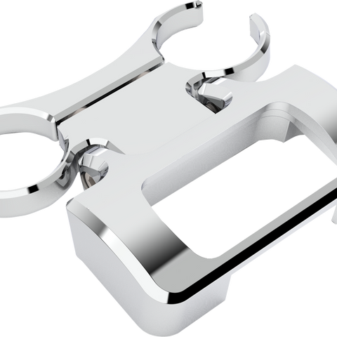 LA CHOPPERS T-Bar Gauge Mount - Chrome - 1.25