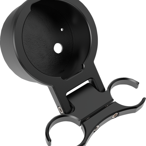 LA CHOPPERS T-Bar Gauge Mount - Single - Black - 1.00